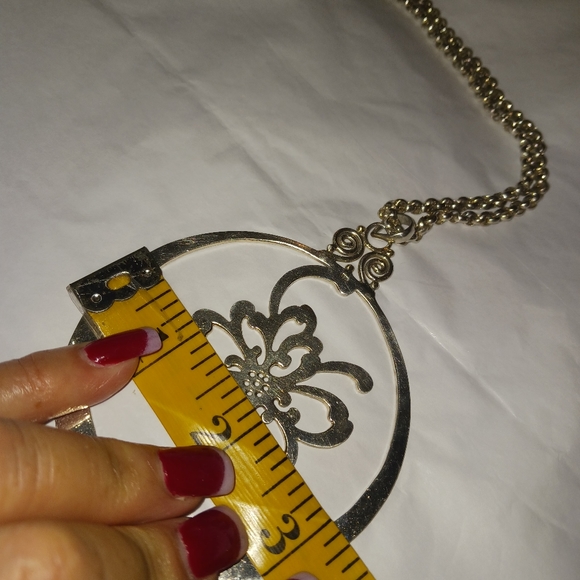 925 oversized pendant with chain (this is a choker necklace) - Picture 7 of 11